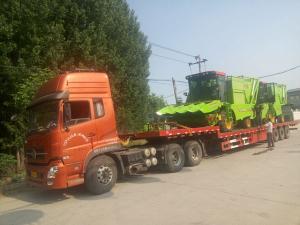  三江市的客戶訂購的穗莖兼收玉米收獲機(jī)